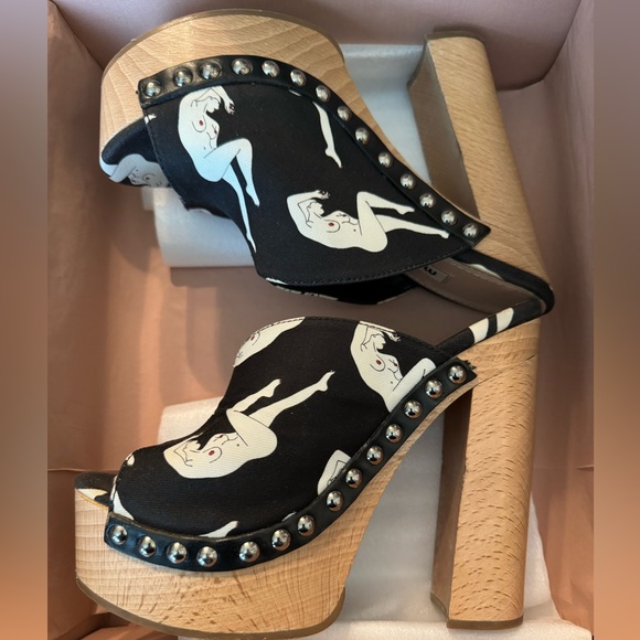Miu Miu “Abstract Printed Naked Clogs” - Picture 10 of 10